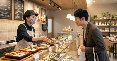 飲食店の客単価とリピート率を高める提案型接客・売場演出研修