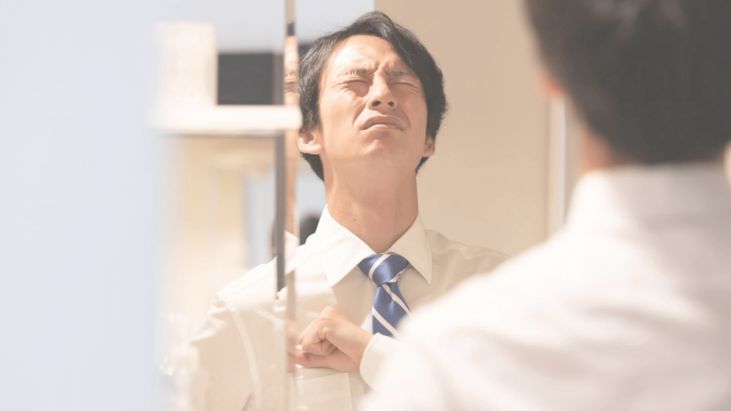 最高潮に緊張している社員