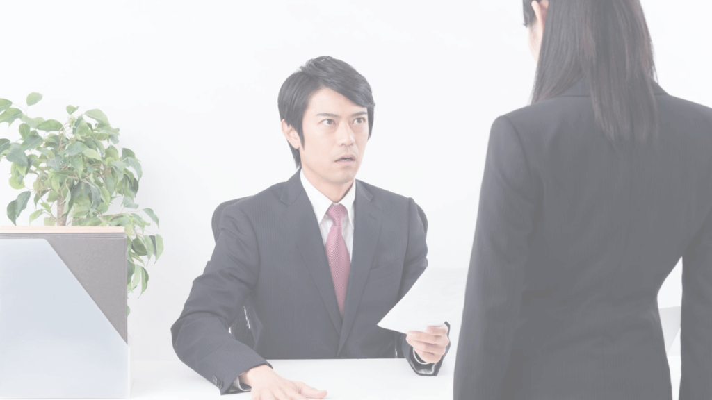 部下に怒りをぶつける上司