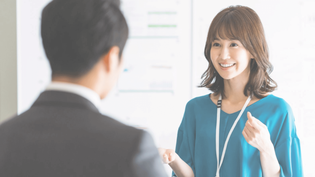 相手のしぐさを真似するミラーリングの様子