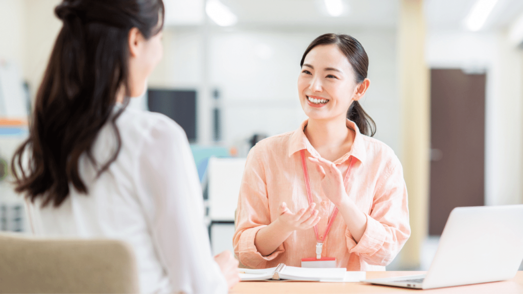 社員の悩みを聞くカウンセラー