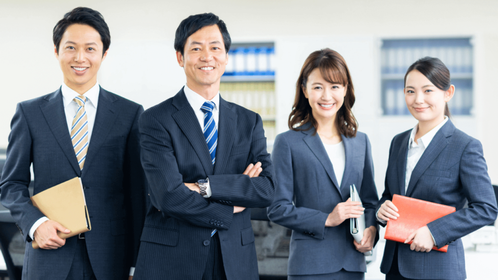 いきいきと仕事をする営業班