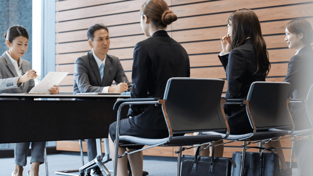 採用面接の様子