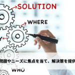 問題やニーズに焦点を当て、解決策を提供