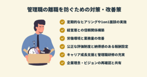 管理職の離職を防ぐための対策・改善策