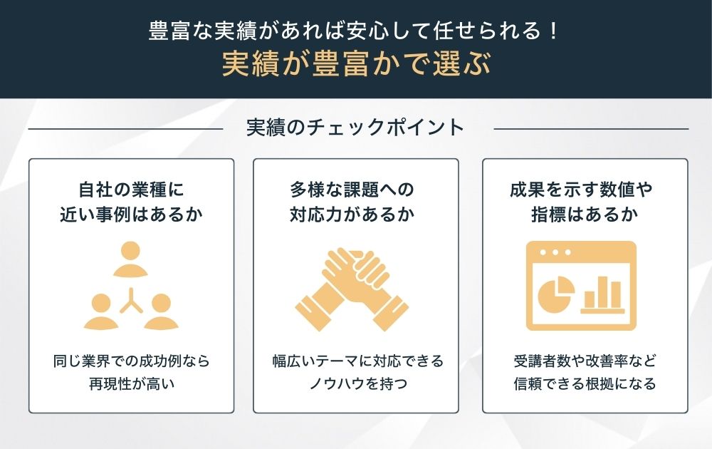 女性活躍推進研修は実績が豊富かで選ぶ
